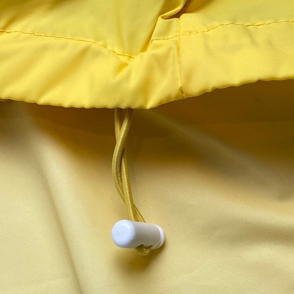 COLUMBIA Women's Jacket Rain Hooded Packable Yellow Size M - Picture 7 of 10